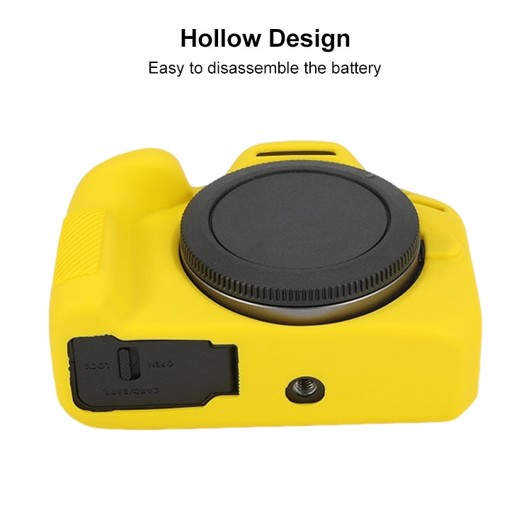 For Canon EOS R100 Glossy Soft Silicone Protective Case(Yellow) by bashfashion