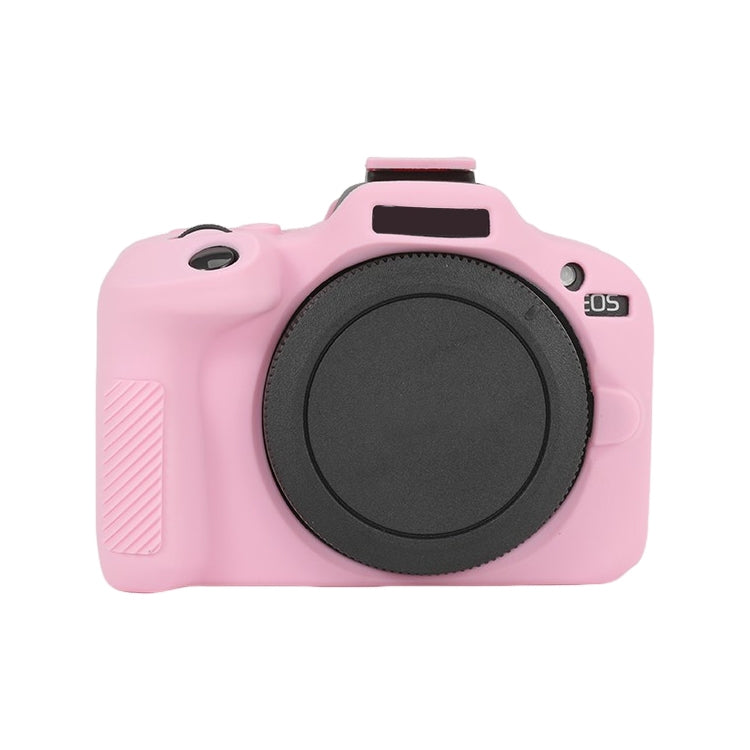 For Canon EOS R100 Glossy Soft Silicone Protective Case(Pink) by bashfashion