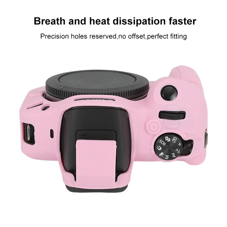 For Canon EOS R100 Glossy Soft Silicone Protective Case(Pink) by bashfashion