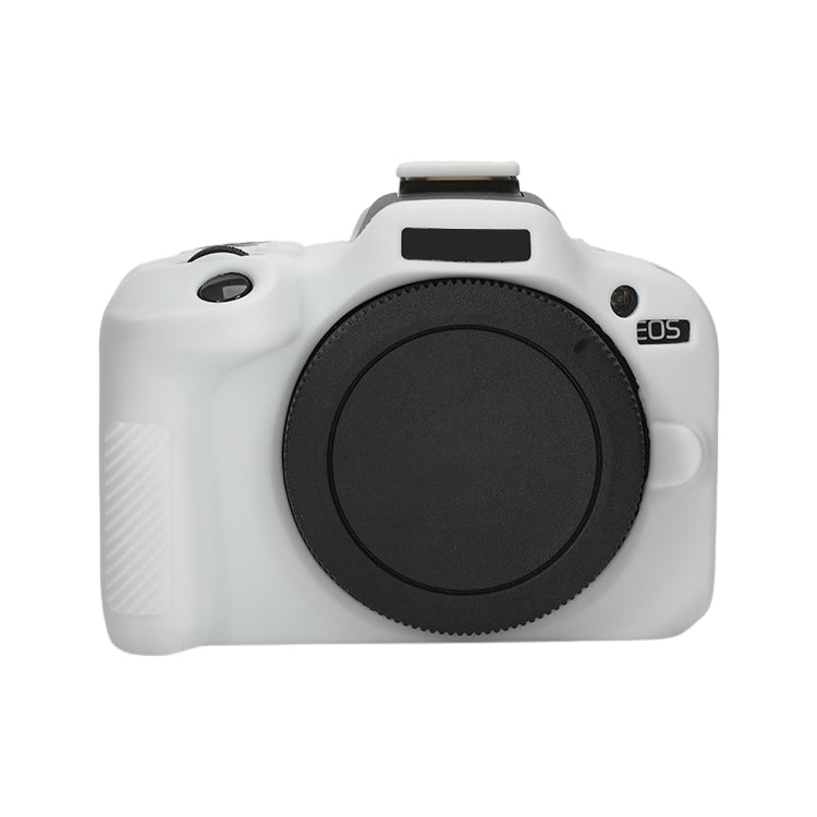 For Canon EOS R100 Glossy Soft Silicone Protective Case(White) by bashfashion
