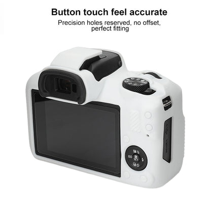 For Canon EOS R100 Glossy Soft Silicone Protective Case(White) by bashfashion