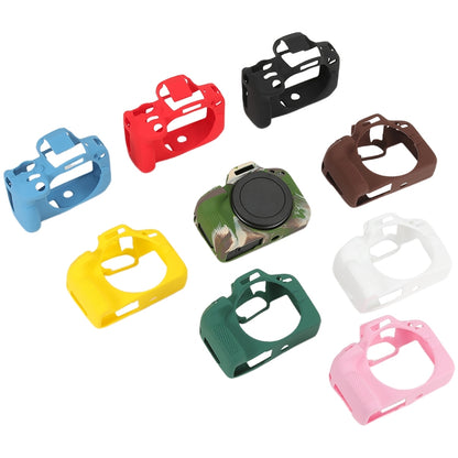 For Canon EOS R100 Glossy Soft Silicone Protective Case(Coffee) by bashfashion