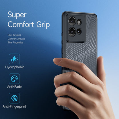 For Motorola Edge 50 DUX DUCIS Aimo Series TPU + PC Frosted Feel Phone Case(Black) by DUX DUCIS