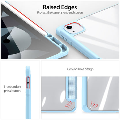 For iPad Air 13 2024 / 2025 DUX DUCIS TOBY Series Antiskid Leather Tablet Case with Sleep / Wake-up Function(Blue) by DUX DUCIS