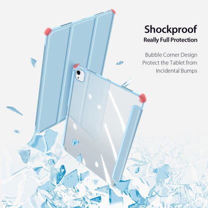 For iPad Air 13 2024 / 2025 DUX DUCIS TOBY Series Antiskid Leather Tablet Case with Sleep / Wake-up Function(Blue) by DUX DUCIS