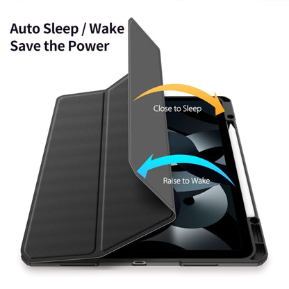 For iPad Air 13 2024 / 2025 DUX DUCIS TOBY Series Antiskid Leather Tablet Case with Sleep / Wake-up Function(Black) by DUX DUCIS