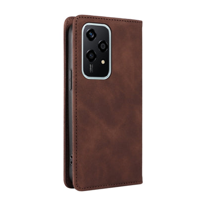 For Honor 200 Lite Global BETOPNICE Suction RFID Anti-theft Leather Phone Case(Brown) by BETOPNICE
