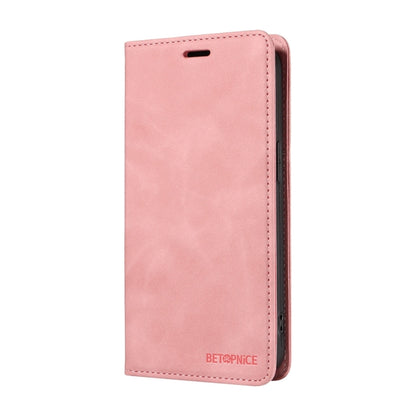 For Honor 200 Lite Global BETOPNICE Suction RFID Anti-theft Leather Phone Case(Pink) by BETOPNICE