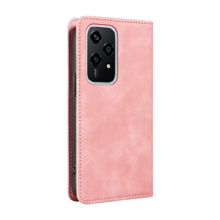 For Honor 200 Lite Global BETOPNICE Suction RFID Anti-theft Leather Phone Case(Pink) by BETOPNICE