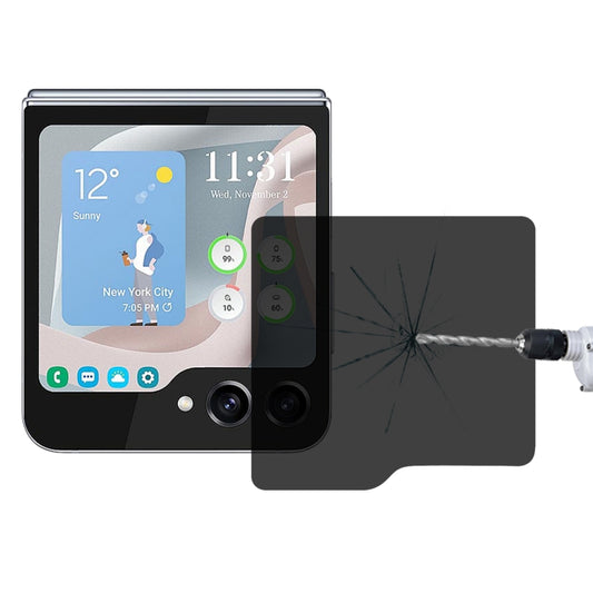 For Samsung Galaxy Z Flip6 External Small Screen High Transparency Privacy Full Cover Screen Protector by bashfashion
