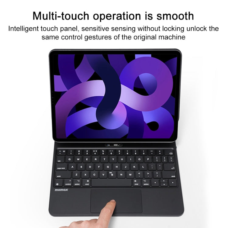 For iPad Pro 11 2018-2022/Air 10.9 2020-2022 MOMAX KB5 Mag Link Wireless Floating Waterproof Magnetic Keyboard by MOMAX