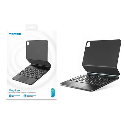 For iPad Pro 11 2018-2022/Air 10.9 2020-2022 MOMAX KB5 Mag Link Wireless Floating Waterproof Magnetic Keyboard by MOMAX