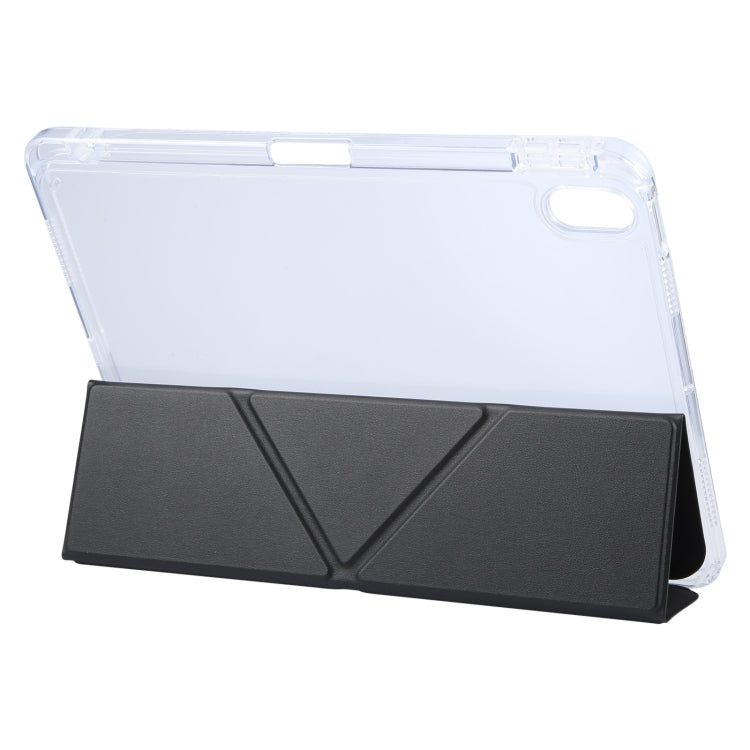 For iPad 10.2 2021 / 2020 / 2019 GEBEI Deformation Leather Tablet Case(Black) by GEBEI