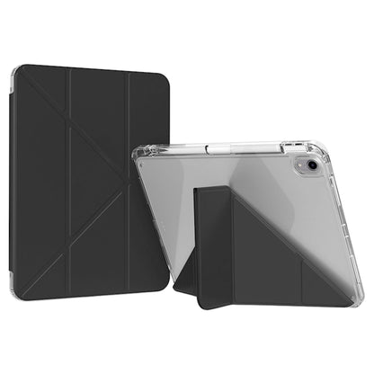 For iPad Air 11 2025 / 2024 / Air 5 / 4 GEBEI Deformation Leather Tablet Case(Black) by GEBEI