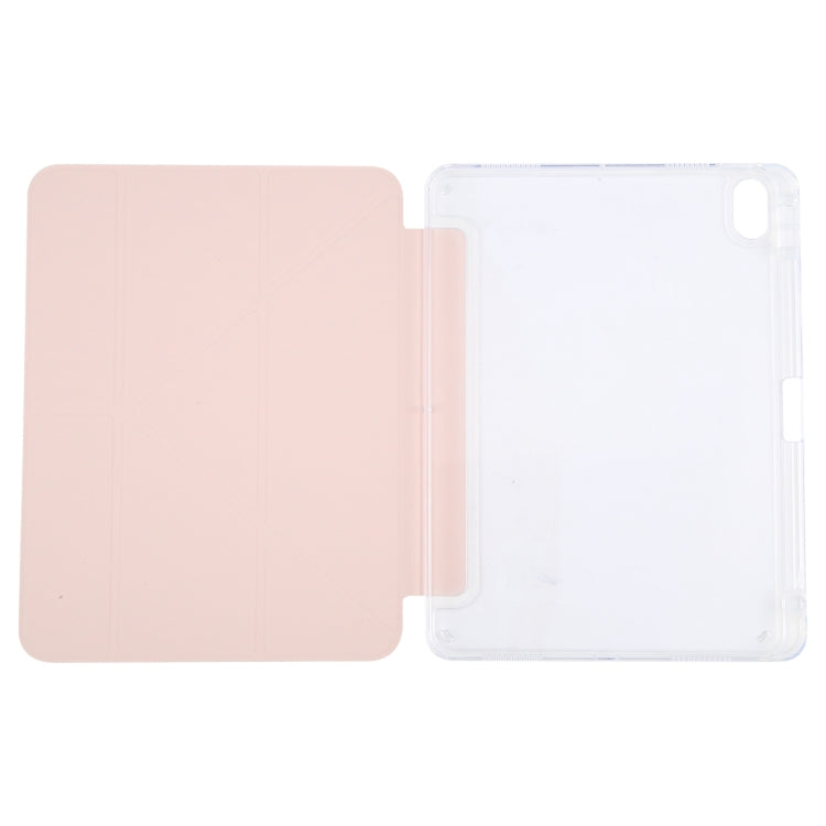 For iPad Pro 11 2025 / 2024 GEBEI Deformation Leather Tablet Case(Pink) by GEBEI
