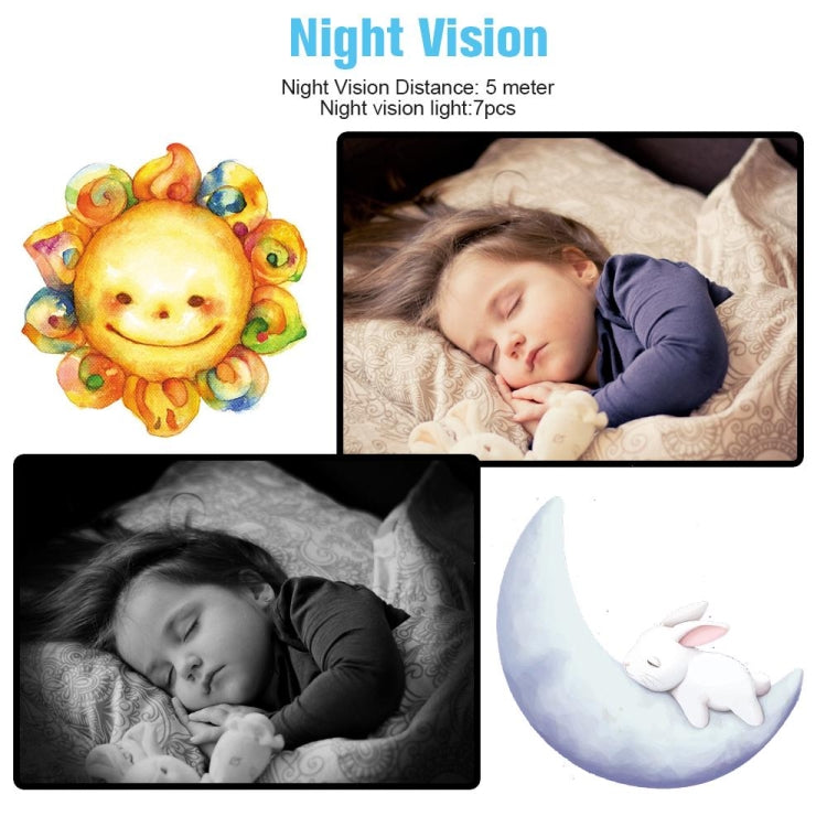 SP920 4.3 inch TFT Screen Baby Monitor Care Camera(EU Plug) by bashfashion