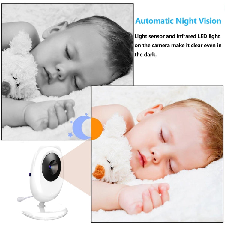 SP990 2.4 inch LCD Screen Baby Monitor Care Camera(EU Plug) by bashfashion