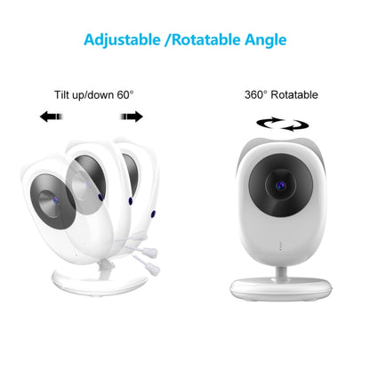 SP990 2.4 inch LCD Screen Baby Monitor Care Camera(EU Plug) by bashfashion