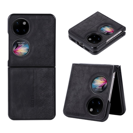 For Huawei Pocket 2 AZNS 3D Embossed Skin Feel Phone Case(Black) by AZNS