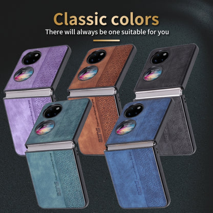 For Huawei Pocket 2 AZNS 3D Embossed Skin Feel Phone Case(Sapphire Blue) by AZNS