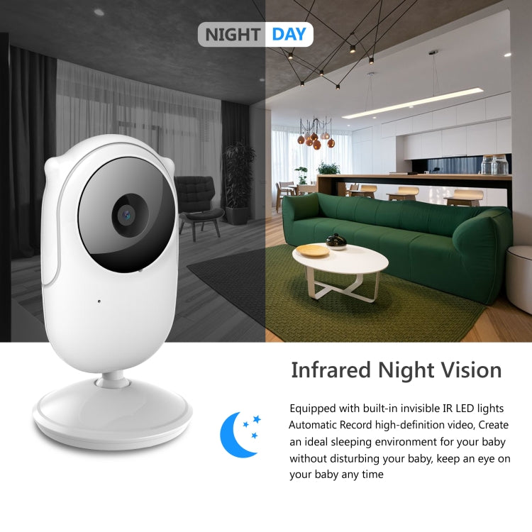 SM25 2.4 inch LCD Screen Baby Monitor Care Camera(EU Plug) by bashfashion