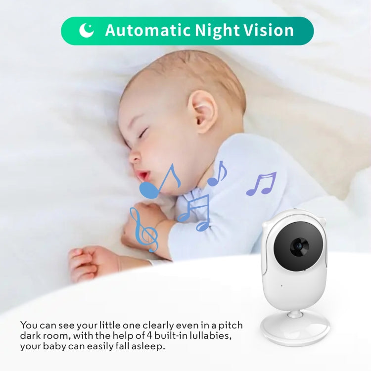 SM25 2.4 inch LCD Screen Baby Monitor Care Camera(EU Plug) by bashfashion