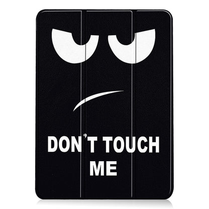 For iPad Air 13 2025 / 2024 Custer Painted 3-Fold Holder Smart Leather Tablet Case(Big Eyes ME) by bashfashion
