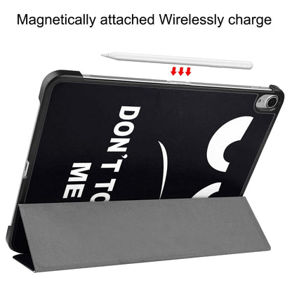 For iPad Air 13 2025 / 2024 Custer Painted 3-Fold Holder Smart Leather Tablet Case(Big Eyes ME) by bashfashion