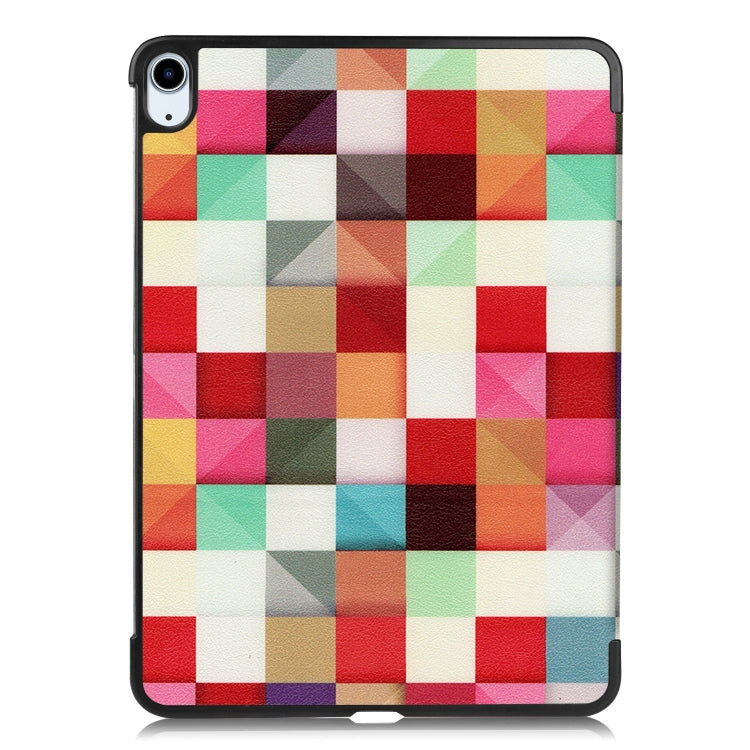 For iPad Air 11 2025 / 2024 Custer Painted 3-Fold Holder Smart Leather Tablet Case(Magic Cube) by bashfashion