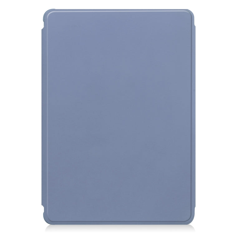 For iPad Pro 13 2025 / 2024 Transparent Rotation Smart Leather Tablet Case with Keyboard(Lavender) by bashfashion