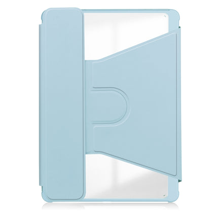 For iPad Air 13 2025 / 2024 Transparent Rotation Smart Leather Tablet Case with Keyboard(Sky Blue) by bashfashion