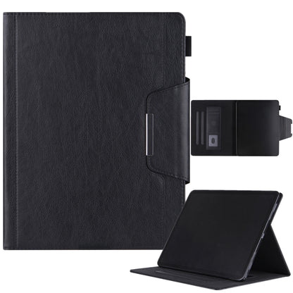 For iPad Pro 13 2025 / 2024 Solid Color Metal Buckle Leather Smart Tablet Case(Black) by bashfashion