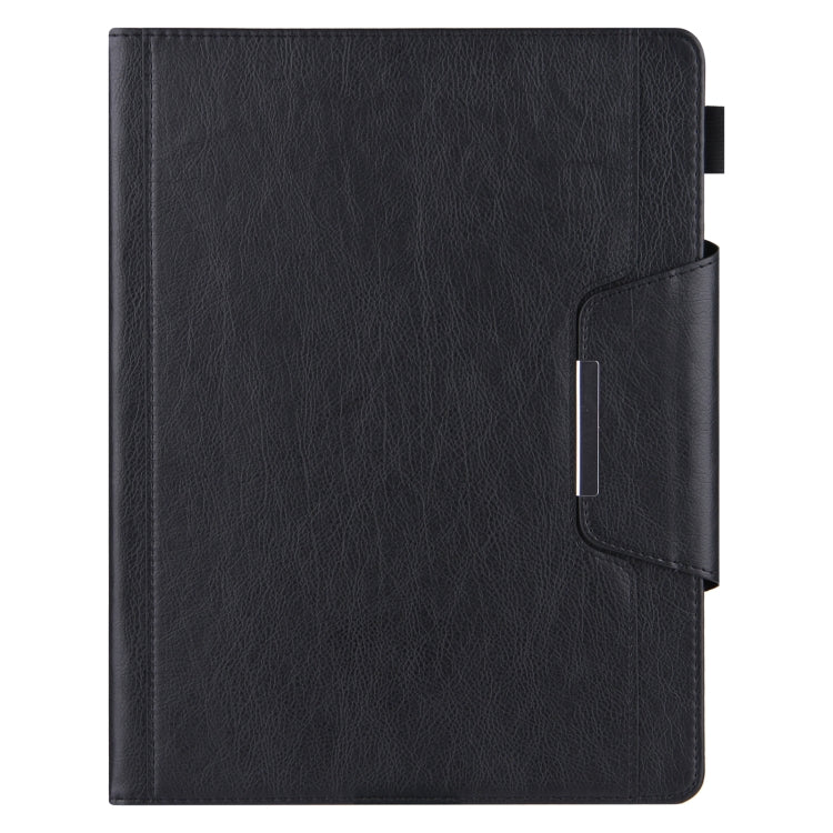 For iPad Pro 13 2025 / 2024 Solid Color Metal Buckle Leather Smart Tablet Case(Black) by bashfashion
