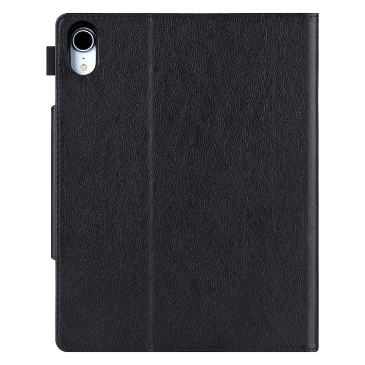 For iPad Pro 13 2025 / 2024 Solid Color Metal Buckle Leather Smart Tablet Case(Black) by bashfashion