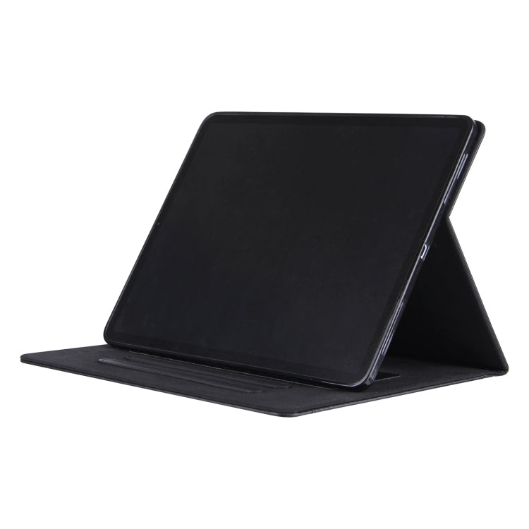 For iPad Pro 13 2025 / 2024 Solid Color Metal Buckle Leather Smart Tablet Case(Black) by bashfashion