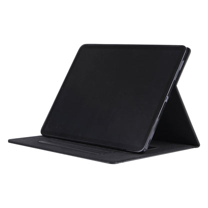 For iPad Pro 13 2025 / 2024 Solid Color Metal Buckle Leather Smart Tablet Case(Black) by bashfashion
