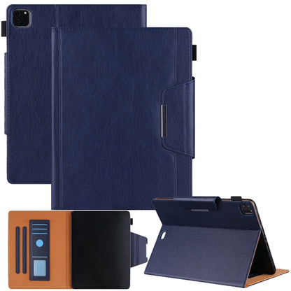 For iPad Pro 11 2025 / 2024 Solid Color Metal Buckle Leather Smart Tablet Case(Royal Blue) by bashfashion