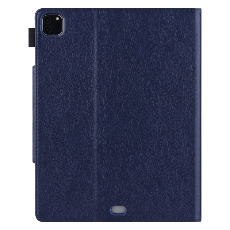 For iPad Pro 11 2025 / 2024 Solid Color Metal Buckle Leather Smart Tablet Case(Royal Blue) by bashfashion