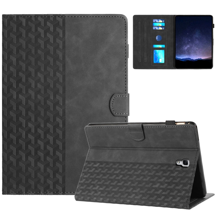 For Samsung Galaxy Tab A 10.5 T590 Building Blocks Embossed Leather Smart Tablet Case(Black) by bashfashion