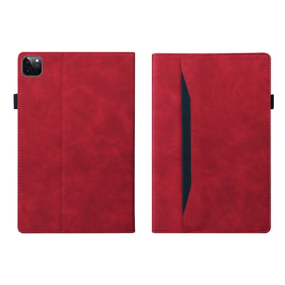 For iPad Pro 11 2025 / 2024 Splicing Shockproof Leather Tablet Case(Red) by bashfashion