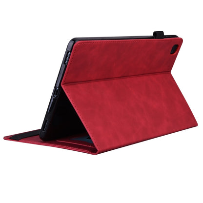 For iPad Pro 11 2025 / 2024 Splicing Shockproof Leather Tablet Case(Red) by bashfashion