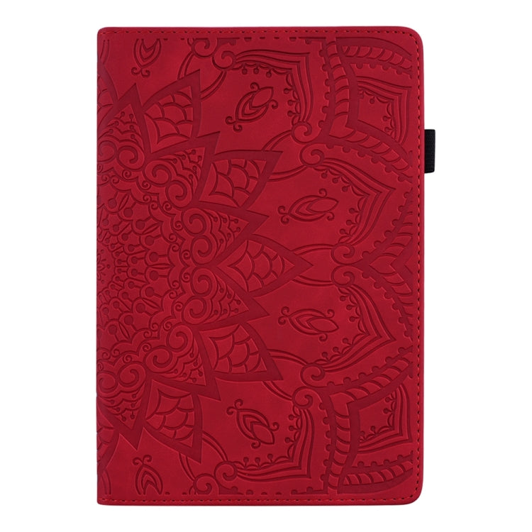 For iPad Pro 11 2025 / 2024 Calf Texture Embossed Leather Tablet Case(Red) by bashfashion