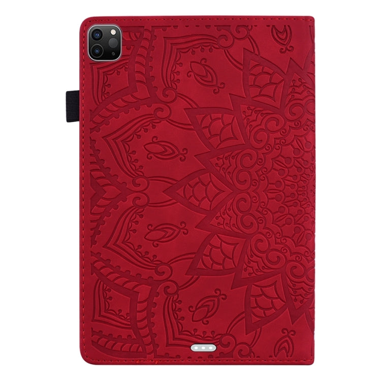For iPad Pro 11 2025 / 2024 Calf Texture Embossed Leather Tablet Case(Red) by bashfashion