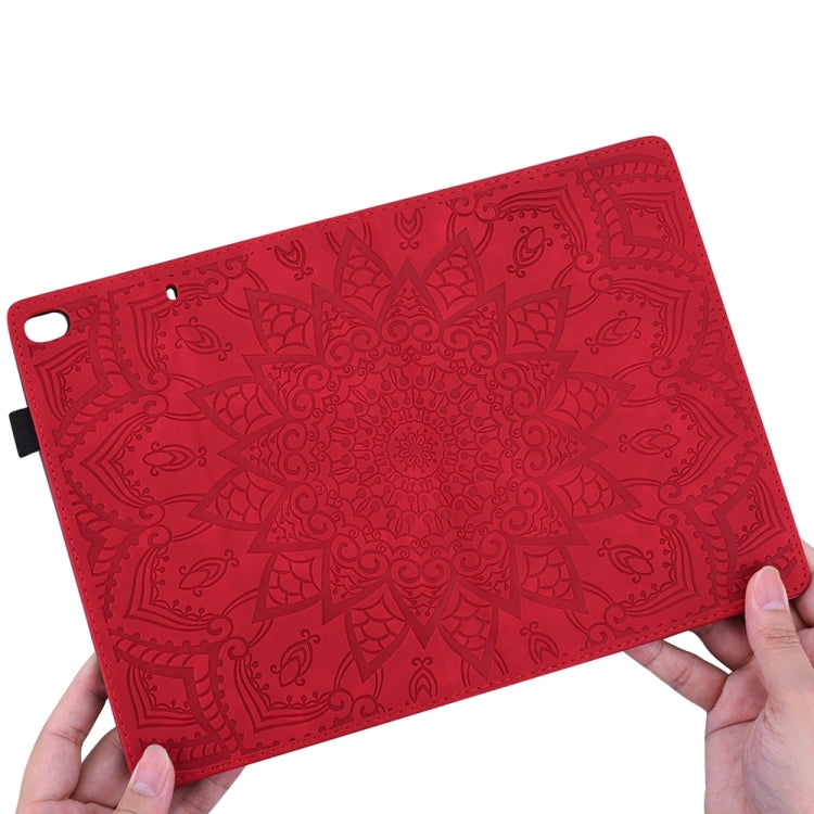 For iPad Pro 11 2025 / 2024 Calf Texture Embossed Leather Tablet Case(Red) by bashfashion