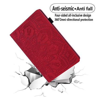 For iPad Pro 11 2025 / 2024 Calf Texture Embossed Leather Tablet Case(Red) by bashfashion