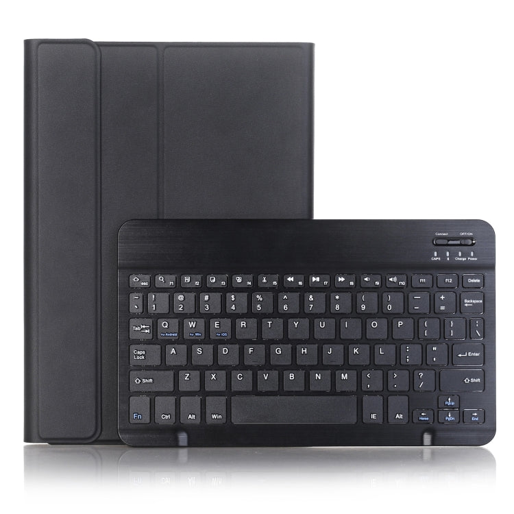 For iPad Pro 11 2024 A13B Lambskin Texture Bluetooth Touch Keyboard Leather Tablet Case with Pen Slot(Black) by bashfashion