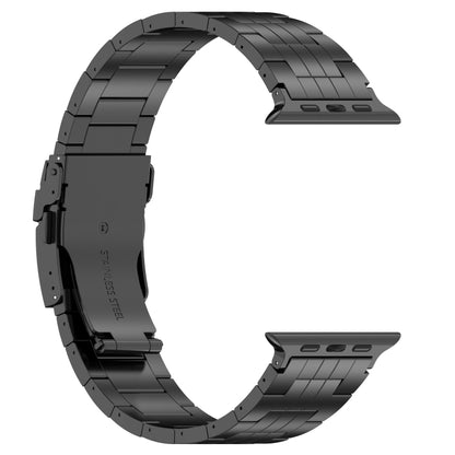 For Apple Watch SE 2023 40mm Armor 5-bead Titanium Watch Band(Black) by bashfashion