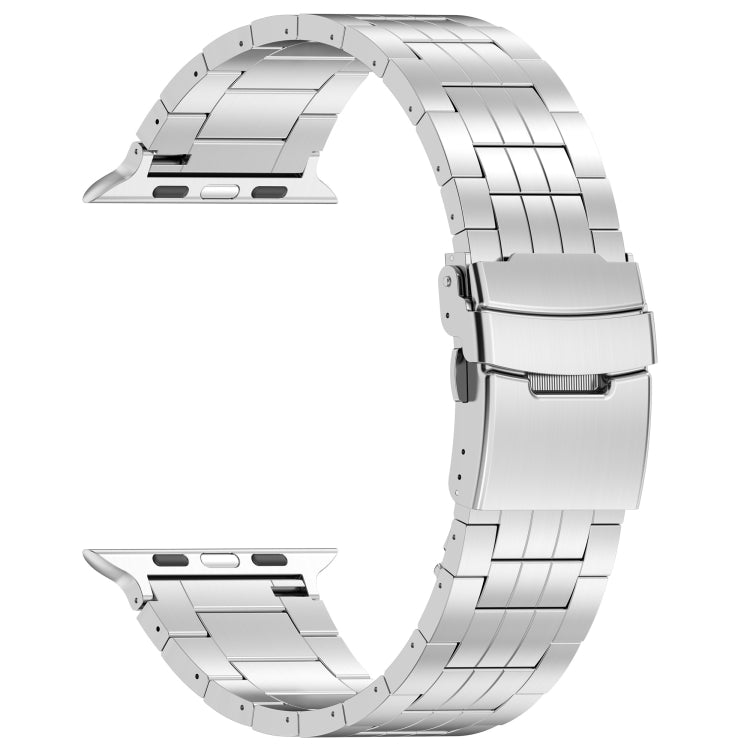 For Apple Watch Ultra 49mm Armor 5-bead Titanium Watch Band(Silver) by bashfashion