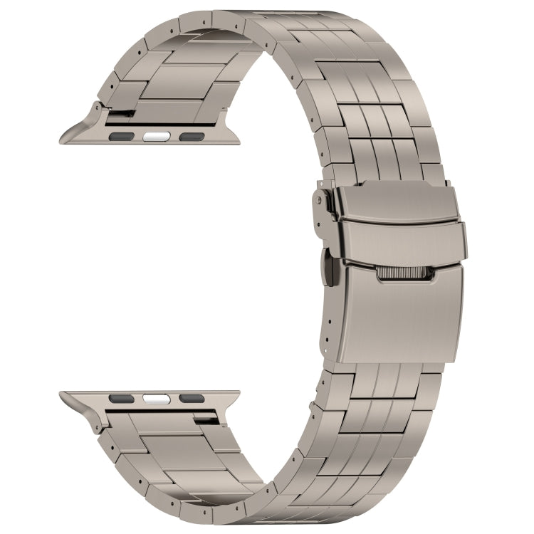 For Apple Watch SE 44mm Armor 5-bead Titanium Watch Band(Titanium) by bashfashion