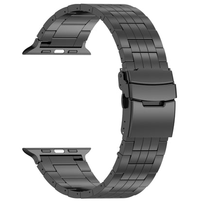 For Apple Watch 38mm Armor 5-bead Titanium Watch Band(Black) by bashfashion